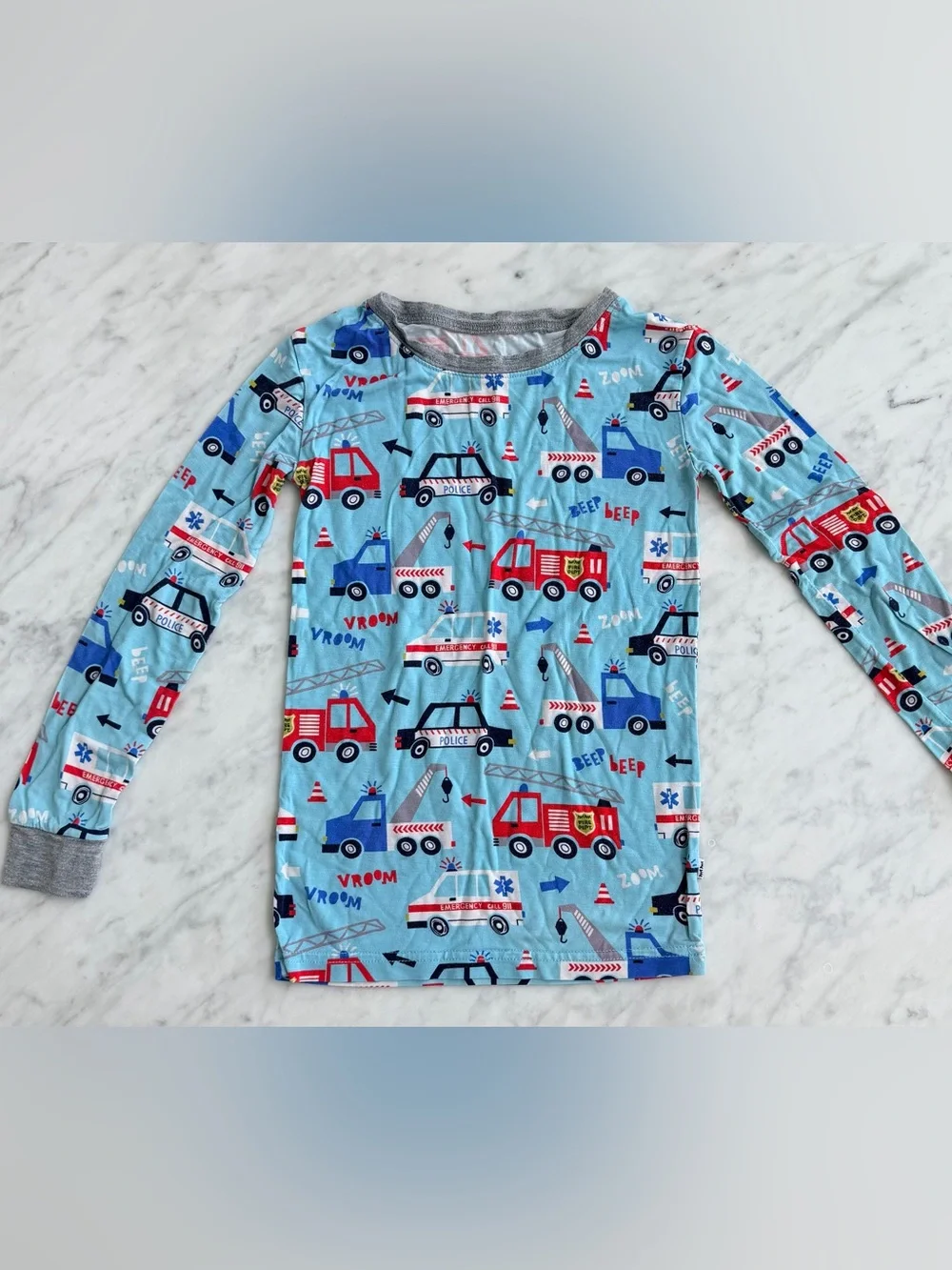 Little Sleepies Emergency Vehicles Pajama Top